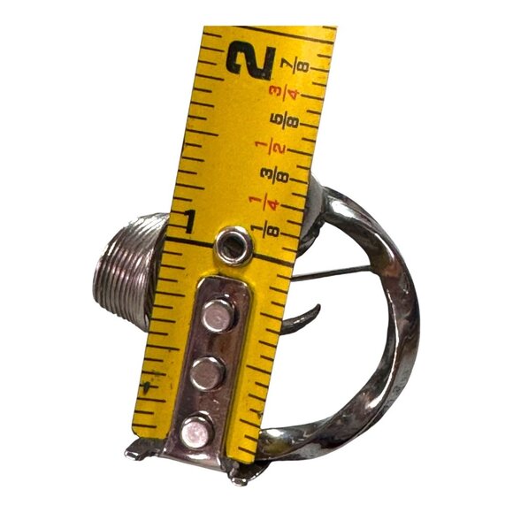 Vintage Sarah Coventry Silver-Tone Abstract Circular Brooch Pin Jewelry NOS - Picture 5 of 7